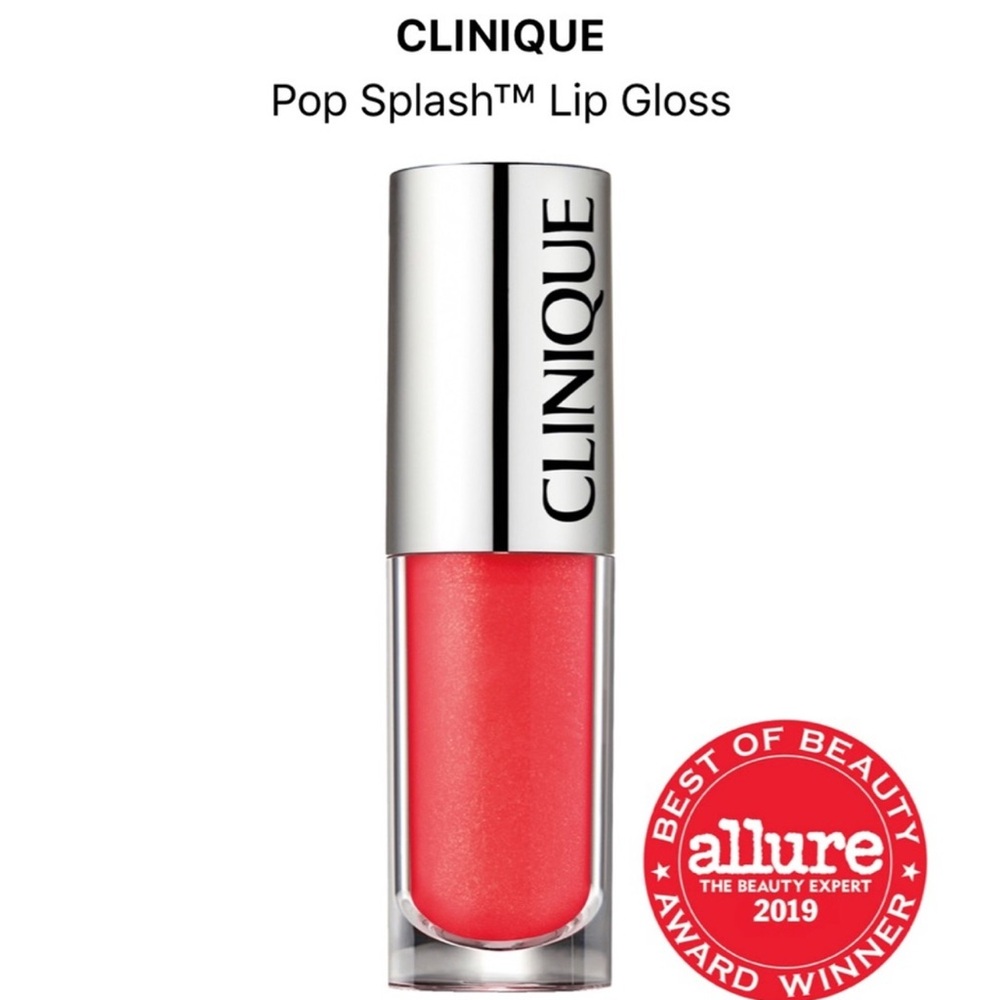 NWT Clinique Pop Splash Lip Gloss Mini - Rosewater Pop